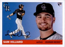 2020 Topps Archives SAM HILLIARD 1955 Style Base Card Rockies RC #40