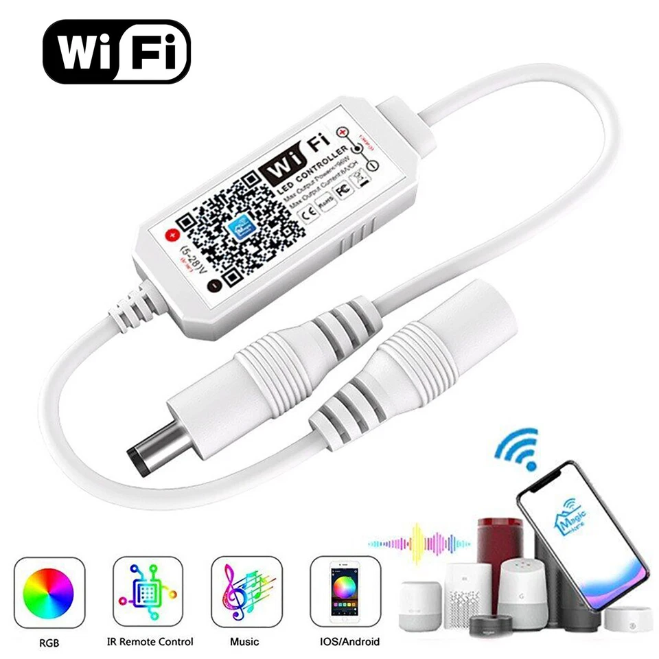 IP65 Waterproof 5050 SMD 3 LED Module Light Sign Strip Lamp + Phone Control 12V - Image 3 of 4