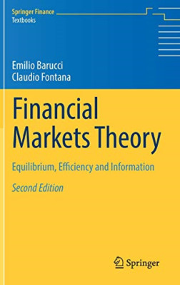 Financial Markets Theory: Equilibrium, Efficiency and I - HardBack NEW Barucci,