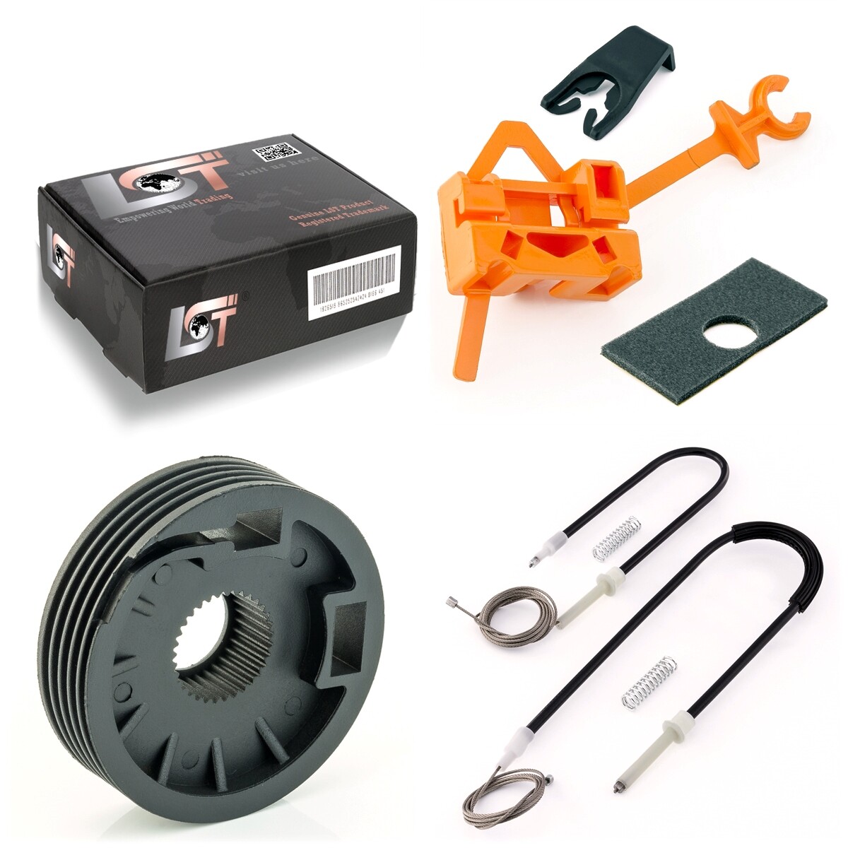 Window Regulator Repair Kit Set Cable Clips Front For IVECO STRALIS I II 1 2