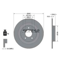 Textar 2X Bremsscheibe 92267403