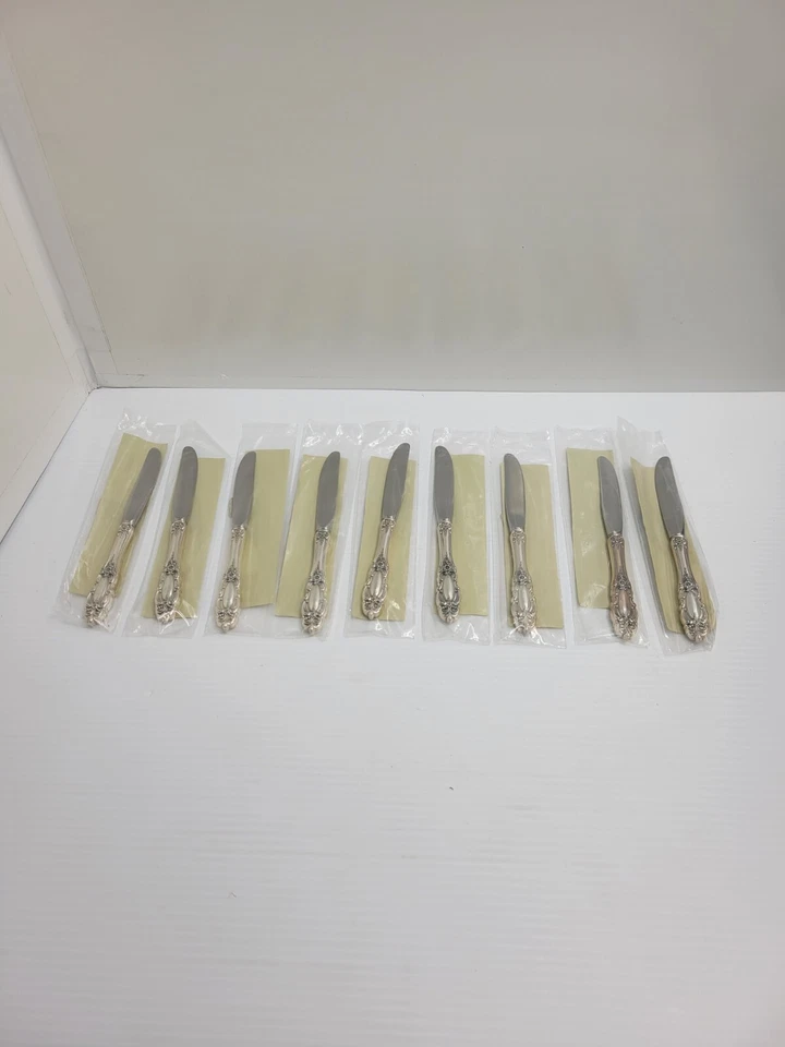 New Grand Duchess By Towle Butter Spreader Hollow Handle 6 3/4" No Monogram 9pcs - Image 2 of 4