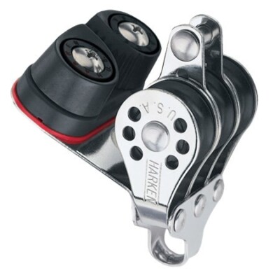 Harken 22mm Triple Micro Block with Cam Cleat and Becket (231)