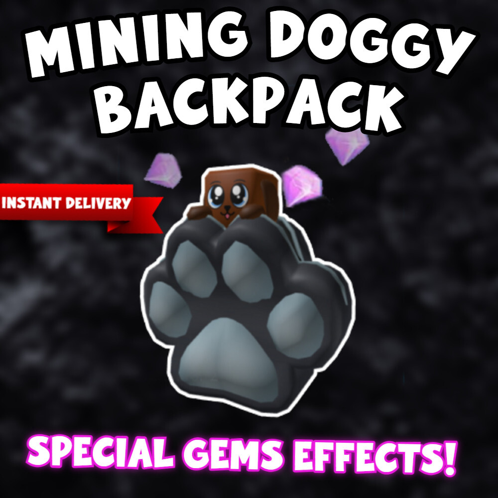 Roblox Mining Doggy Backpack - [GLOBAL | ALL PLATFORMS] | eBay
