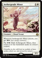 MTG NM Aether Revolt - Aethergeode Miner FOIL