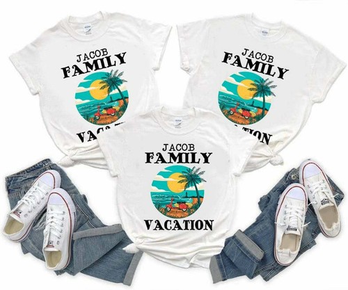 Family Summer Vacation Cotton T-Shirt 