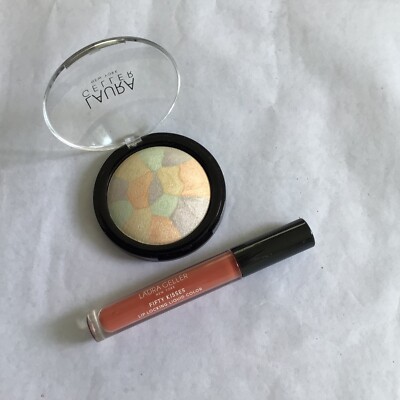 Laura Geller Filter Finish Universal Radiant Setting Powder + Sienna Rose Lip