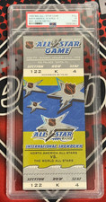 1999 NHL All-Star Game NA & World MVP Gretzky Full Ticket PSA 5 MK