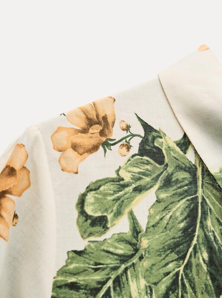 NWT WOMAN SS24 FLORAL PRINT DRESS ZW COLLECTION ECRU | 2183 NWT WOMAN SS24 FLORAL PRINT DRESS ZW COLLECTION ECRU | 2183
