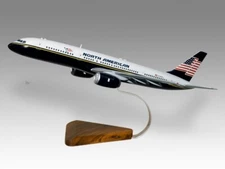 Boeing 757-200 North American Airlines Desk Wood Airplane New Model Small 1/130