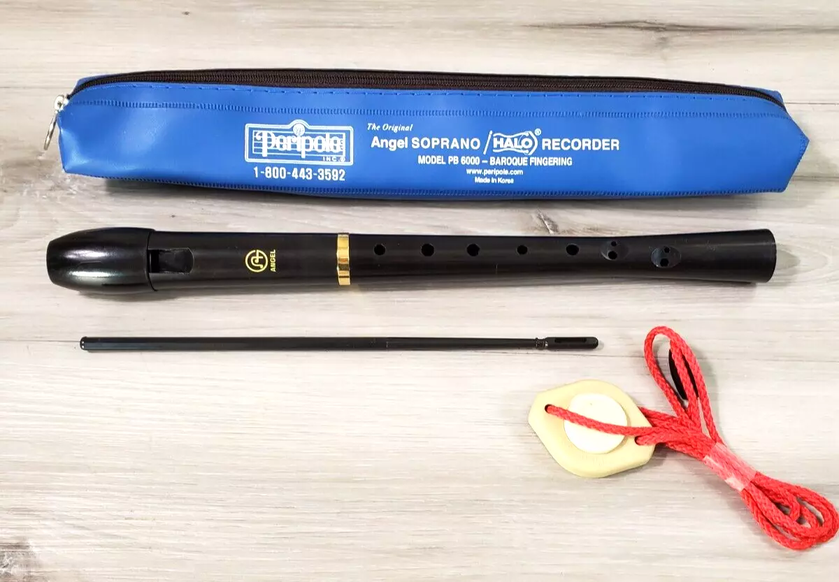 Peripole Angel Soprano Halo Recorder with Case Rod Grease eBay