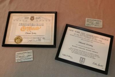 Vintage Diploma NEW YORK building inspector Certifica Diploma Historic Old ZO