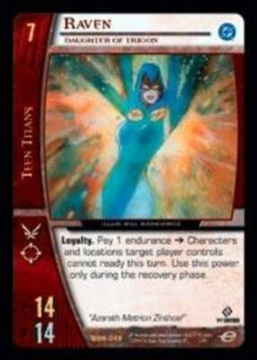 VS System: Raven, Daughter of Trigon [Played] VS: DC Origins TCG CCG Classic Mar