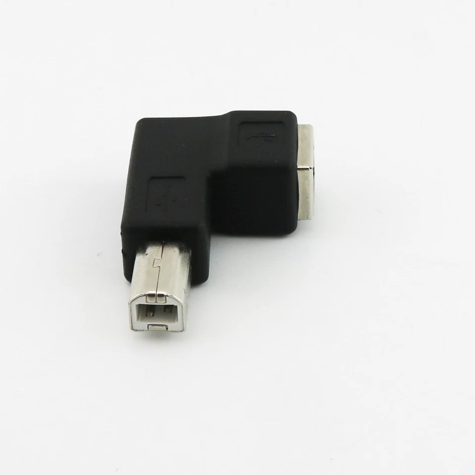 USB 2.0 B Female To USB B Male Right Angle Printer Extension Converter Adapter - Image 3 of 4
