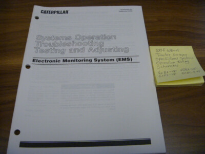 Caterpillar 623E Tractor Scraper Elec Monitor Sys Op Service Repair Manual 6CB1