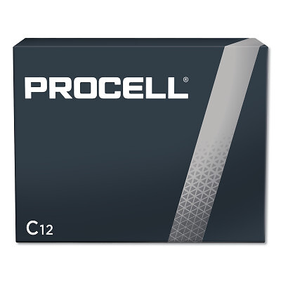 DURACELL 243-PC1400 Procell Battery, Non-Rechargeable Alkaline, 1.5 V, C