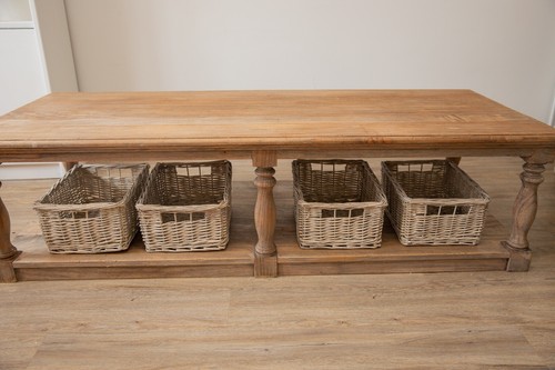 Wicker Storage Basket Log Baskets 4 sizes Antique Wash Whole Willow - Picture 7 of 26
