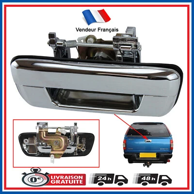 Poignée CHROME pour Benne Arrière pour Chevrolet Colorado Isuzu D-Max DMAX Rodeo - Photo 1/4