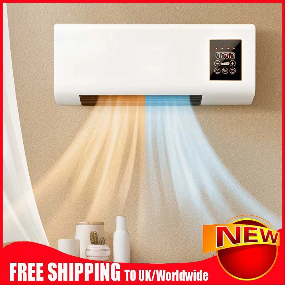 Heater Air Conditioner Combo Wall Mounted with Remote Control Electric |  eBay