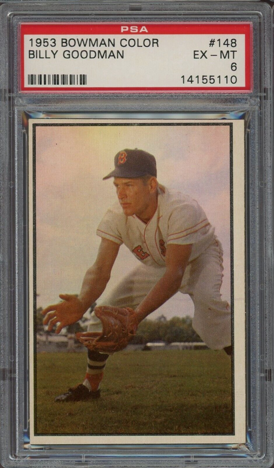 1953 Color Bowman #148 Billy Goodman PSA 6