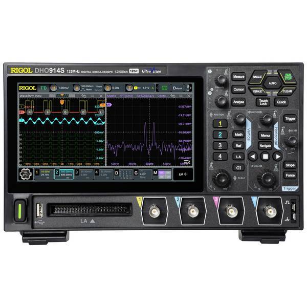 Rigol DHO914S   Oscilloscopio digitale 125 MHz 1.25 Gsa/s 50 Mpts 12 Bit 1 pz.