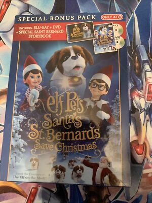 New Elf Pets Santa's St. Bernards Save Christmas DVD & Blu Ray Target Exclusive