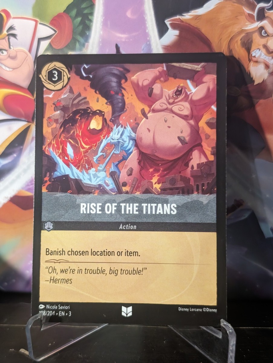 Disney LorcanaAttack of the Titans 4ボックス Rise of the Titans Into the Inklands 198/204 Lorcana TCG Card NM/M