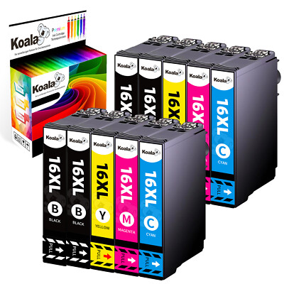 10x Patronen für Epson 16XL WF 2010 2510 2520 2530 2540 2630 2650 2660 2750 2760
