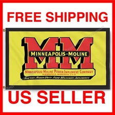 Minneapolis-Moline MM Banner Tractor Flag 3x5 FT Logo Quality Farm FREE SHIPPING