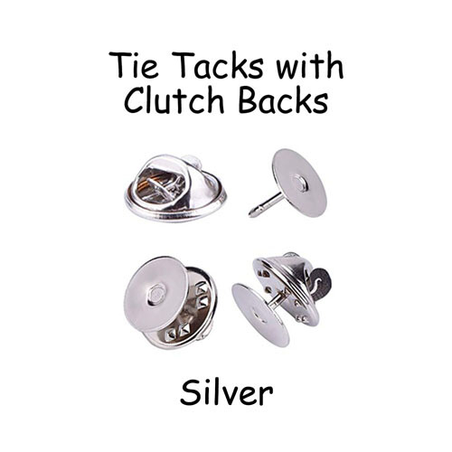 Tie Tacks Blank Pins with Clutch Back - Lapel / Scatter Pin - Pick Color & Qty. - Picture 2 of 3