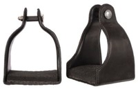 Royal King Leather Covered Padded Endurance Stirrups Black on sale Royal King Leather Covered Padded Endurance Stirrups Black on sale