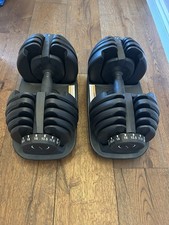 BRAINGAIN Adjustable Dumbbells Pair 24kg Each With Storage Dock