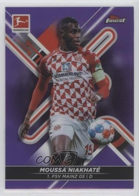 2021 Topps Finest Bundesliga Purple Refractor /250 Moussa Niakhate Niakhaté n1u