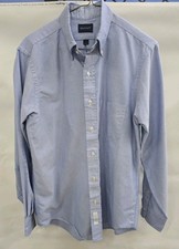 Gant Shirt Mens 16/34 LARGE L Oxford Club Blue Button Down Long Sleeve USA BLUE