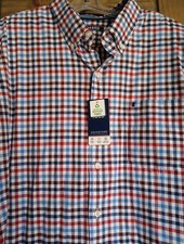 Izod Mens Long Sleeve Button Down Shirt XXL NWT