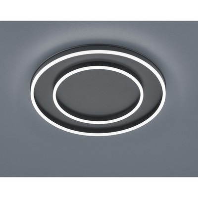 LED Deckenleuchte SONA, IP20, Ø 59.5cm, 2-fach, 60W 2900K 4690lm, dimmbar, Stahl