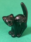 Vintage Fenton Hand Painted Halloween Scaredy-Cat  Figurine - Fenton USA Signed