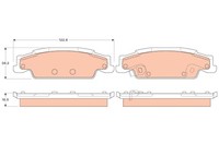 TRW GDB4453 BremsklöTze, BremsbeläGe FüR Cadillac STS