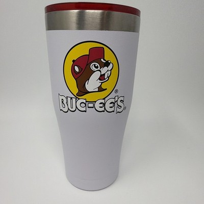 Buc-ees 20oz Red Yukon Travel Coffee Mug Stainless Steel Beaver Tumbler Bucees
