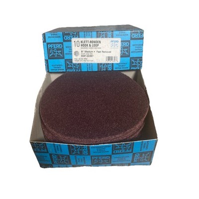 PFERD Klerk-Ronden Hook & Loop Non Woven Surface Disk 8  Medium PVKR 200b  10 PK