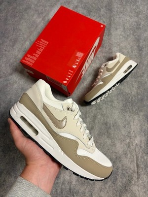 Nike Air Max 1 (GS) Sneaker EU 39 US 6.5Y Beige/Weiß Mesh Leder DZ3307