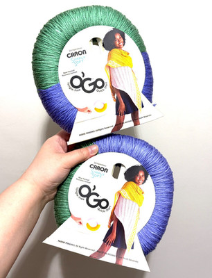2 Packungen x 141g CARON Simply Soft O GO: Aqua Mist / Lavendelblau 100% Acryl
