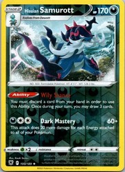 Hisuian Samurott 100/189 Reverse Holo Rare Astral Radiance