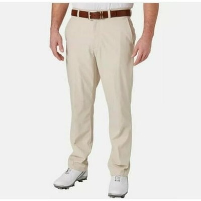 Walter Hagen Men's Golf Pants Big & Tall Straight Front Beige 42x36 New