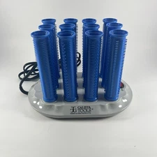 Calista Tools Ion Hot Rollers 12 Blue w/ Clips Base Bag