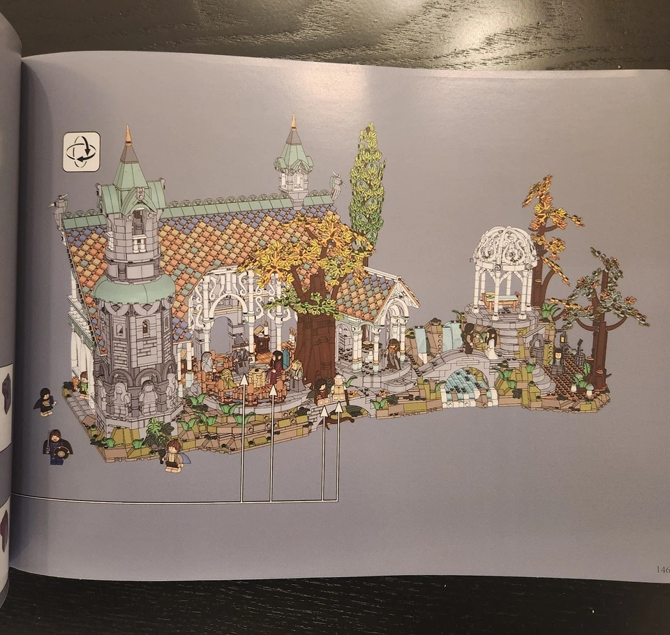 Lord of Rings Rivendell Castle Building Blocks Generic Set 6167 pcs  NO BOX - Image 4 of 4