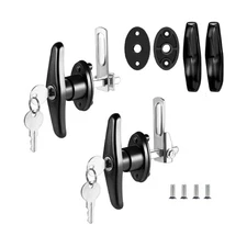 Truck Cap Latch T Handle Lock for Leer are Matching Set Universal Truck Toppe...