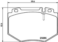 Bremsbelagsatz Scheibenbremse Hella Pagid 8DB 355 011-831 FüR Mercedes Klasse