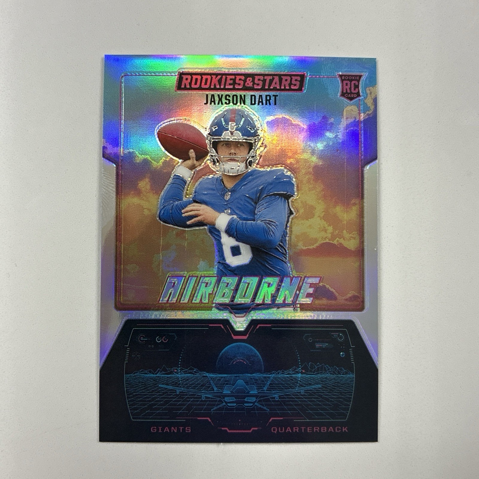 2025 Panini Rookies & Stars - Jaxson Dart Silver Airborne Rookie #30 (RC)