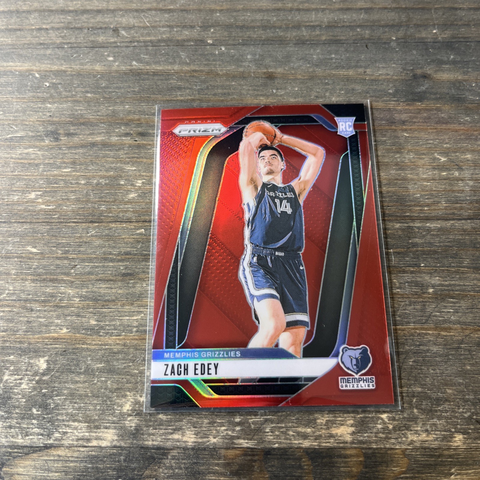 2024-25 Panini Prizm Red Prizm /299 Zach Edey #249 Rookie RC